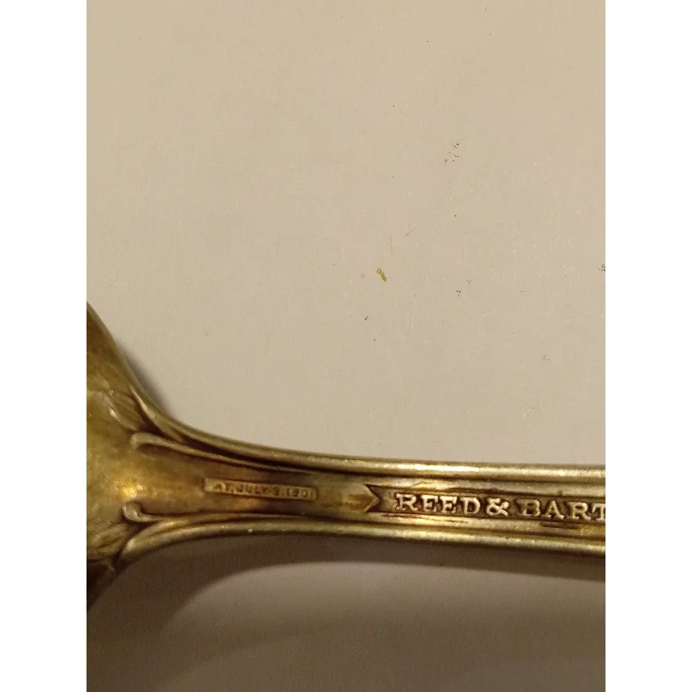 Reed & Barton La Parisienne Silverplate Teaspoons Set of 3 Pat 1901 Art Nouveau